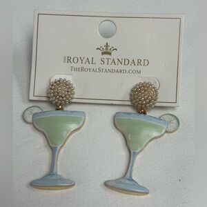 The Royal Standard Green and Blue Margarita Earrings